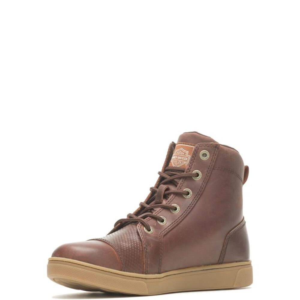 Harley-Davidson Mens Breman 4.5" Brown Shoes (NWT) - Picture 4 of 7